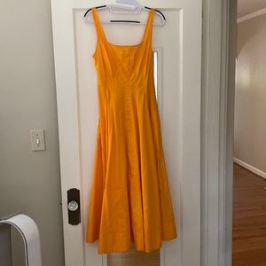 NWT Zara Orange Midi Dress